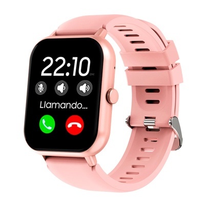 Cool | Smartwatch COOL Forest Silicone Rosa (Chamadas, Desporto, Sono, Câmera)
