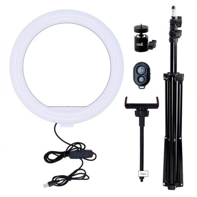 Tripé com Anel de Luz LED COOL – 180 cm + Controlo Bluetooth | Fotos Profissionais em Qualquer Ambiente Tripé com Anel de Luz LED COOL – 180 cm + Controlo Bluetooth | Fotos Profissionais em Qualquer Ambiente