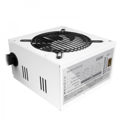 Fonte de alimentação Mars Gaming MPB550 - 550W - 90% de eficiência - Certificação 80PLUS Bronze