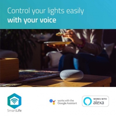 Nedis | Lâmpada LED SmartLife | Wi-Fi | E27 | 800 lm | 9 W | Branco Quente / Branco Frio | 2700 - 6500 K | A+ | Android ™ e iOS | Diâmetro: 60 mm | A60 Nedis | Lâmpada LED SmartLife | Wi-Fi | E27 | 800 lm | 9 W | Branco Quente / Branco Frio | 2700 - 6500 K | A+ | Android ™ e iOS | Diâmetro: 60 mm | A60