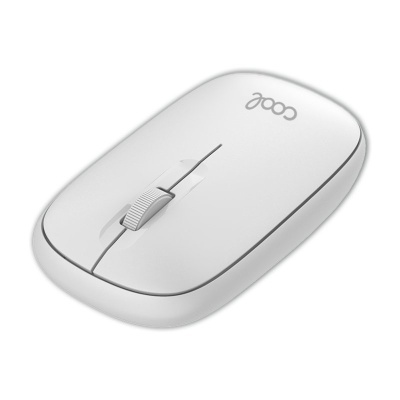 Cool | Rato Silencioso Sem Fios 2 em 1 (Bluetooth + Adaptador USB) COOL Slim Branco