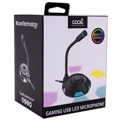 Cool | Microfone Gaming USB Led RGB