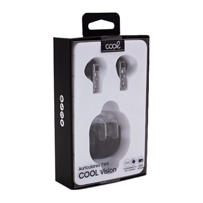 Cool | Fones de ouvido Bluetooth estéreo Dual Pod Earbuds COOL Vision Preto