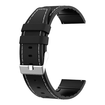 Cool | Pulseira Universal 22mm Amazfit GTR / Stratos / Huawei / Samsung / COOL Elite Couro Preto