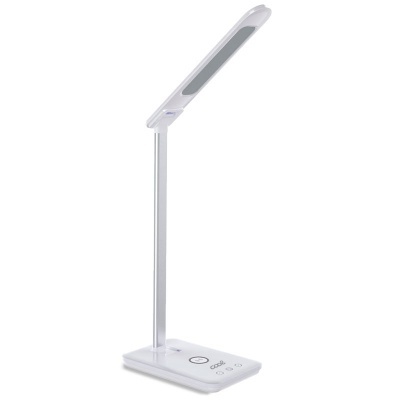 Cool | Lâmpada LED com base de carregamento sem fio Qi COOL Fold Branco