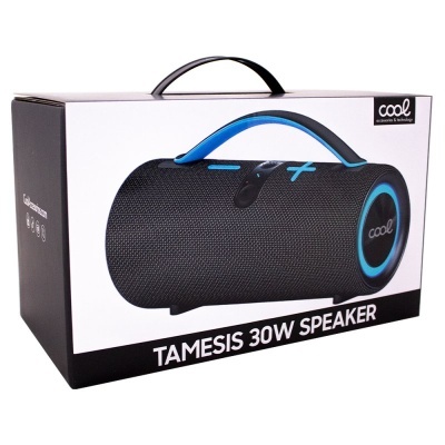 Caixa com coluna portátil preta e azul Tamesis 30W Speaker