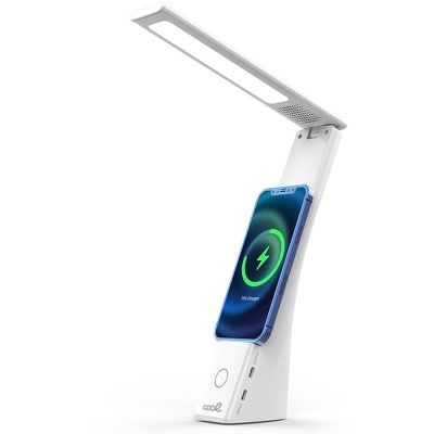 Cool | Lâmpada LED com carregamento sem fio Qi Base COOL Compact Branco