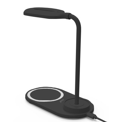Cool | Lâmpada LED + base de carregamento sem fio Qi COOL Preto