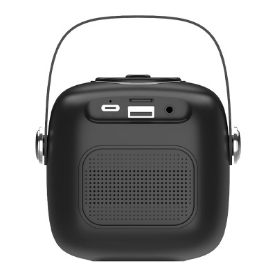 Cool |Coluna de música universal Bluetooth 6W COOL Mini Karaoke + Microfone Preto