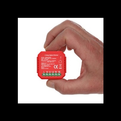 Módulo integrado SmartLife Dimmer duplo Triac | Zigbee 3.0 | 2x100 W | Ligação por terminal | Aplicação disponível para: Android™ / IOS