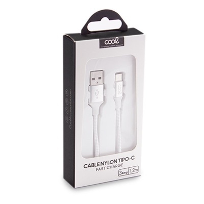 Cool | Cabo USB COOL Nylon Universal Tipo C (1,2 metros)