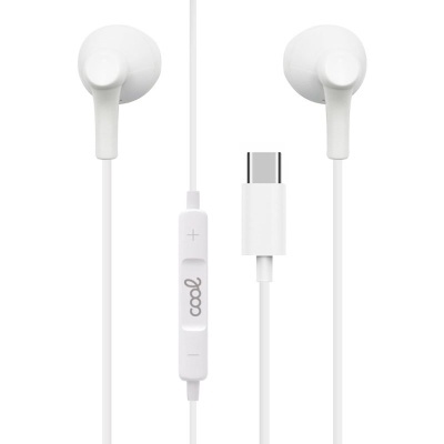 Cool | Fones de ouvido COOL estéreo tipo C com microfone Branco Cool | Fones de ouvido COOL estéreo tipo C com microfone Branco