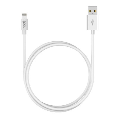 Cool | Cabo USB compatível com COOL Lightning para iPhone / iPad (3 metros) Branco