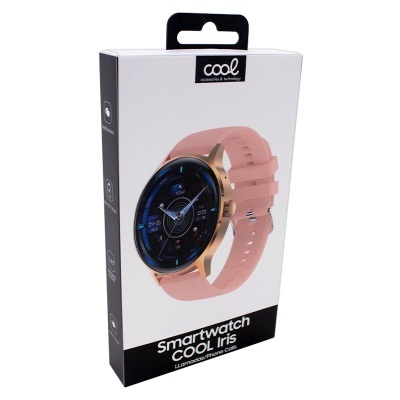 Smartwatch COOL Iris Silicone Rosa (AMOLED, Chamadas, Esporte, Saúde)