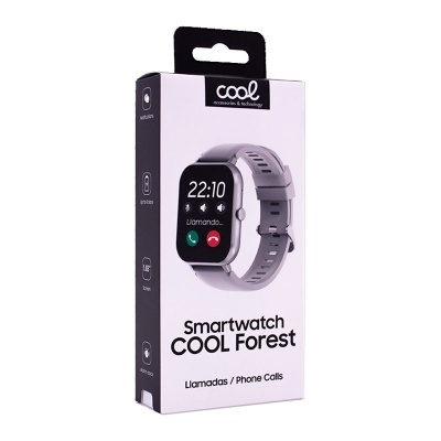 Cool | Smartwatch COOL Forest Silicone Prata (Chamadas, Desporto, Sono, Câmera)