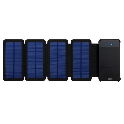 Bateria Externa Universal Power Bank 10.000 mAh Magnetic + 4 Panéis Solares COOL Preto