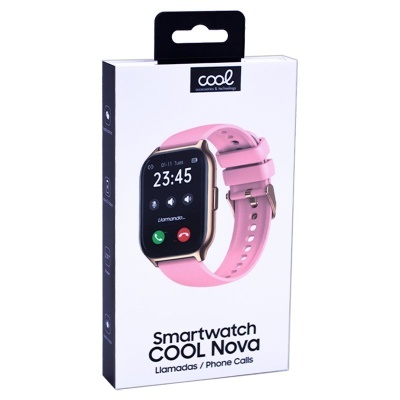 Cool |  Smartwatch COOL Nova Silicone Rosa (Chamadas, Desporto, Saúde)