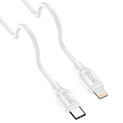 Cool | Cabo USB Compatível COOL Universal TYPE-C para Lightning (1,2 metros) Branco