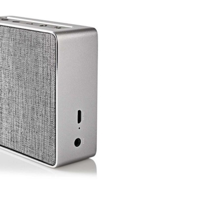 Nedis | Coluna Bluetooth 15 W | Stereo | Microfone | Cinza