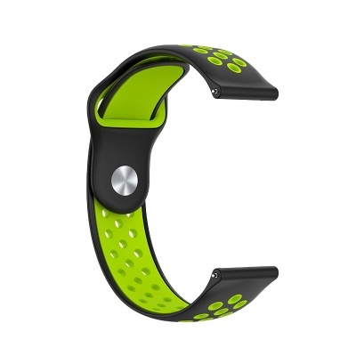 Cool | Pulseira Universal 22mm Amazfit GTR / Stratos / Huawei / Samsung / COOL Elite Rubber Preto/Verde Cool | Pulseira Universal 22mm Amazfit GTR / Stratos / Huawei / Samsung / COOL Elite Rubber Preto/Verde