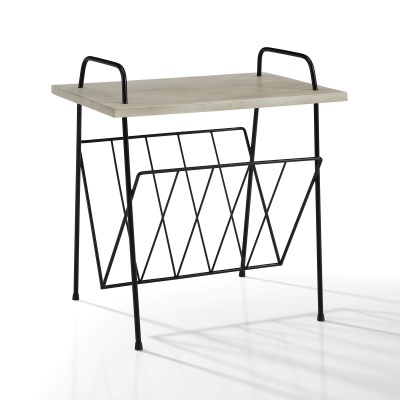 Crosley Wilshire – Suporte Artístico para Discos de Vinil em Madeira de Manga e Ferro Crosley Wilshire – Suporte Artístico para Discos de Vinil em Madeira de Manga e Ferro