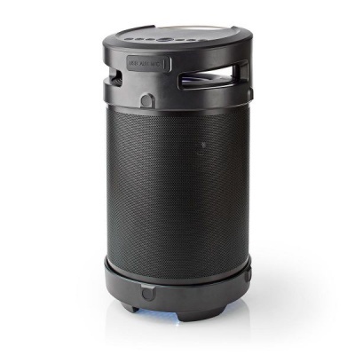 Nedis | Coluna Bluetooth® Party Boombox | 3.5 hrs | 4.1 | 150 W | AUX / USB | IPX5 | TWS | Party lights | Preta / Cinza