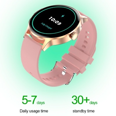 Smartwatch COOL Iris Silicone Rosa (AMOLED, Chamadas, Esporte, Saúde)