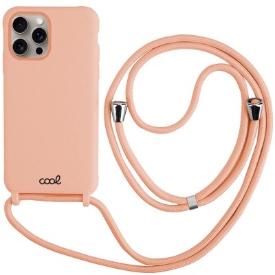 Cool | Capa Protetora para iPhone 15 Pro Max Cordão Rosa Liso
