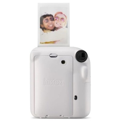 Câmara Instantânea Fujifilm Instax Mini 12 Branco – Estilo Minimalista, Emoções em Tempo Real