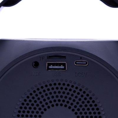 Coluna musical Bluetooth universal 6W COOL Mini Karaokê Party + 2 Microfones Preto Coluna musical Bluetooth universal 6W COOL Mini Karaokê Party + 2 Microfones Preto