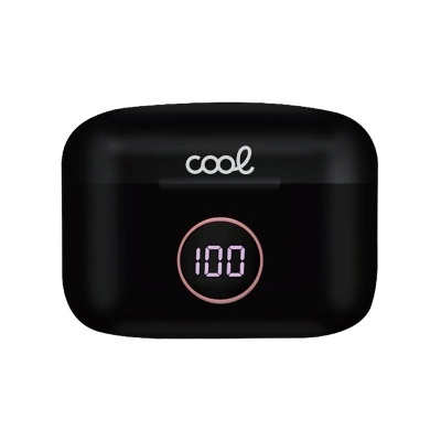 Cool| Auriculares de ouvido estéreo Bluetooth Dual Pod Earbuds Lcd COOL AIR PRO Preto