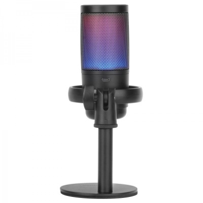 Microfone Preto de estúdio Mars Gaming ARGB MMIC-SE - ADC 196kHz 24 bit - Condensador cardioide - Monitorização sem latência - Iluminação ARGB - Controlos tácteis Microfone Preto de estúdio Mars Gaming ARGB MMIC-SE - ADC 196kHz 24 bit - Condensador cardioide - Monitorização sem latência - Iluminação ARGB - Controlos tácteis