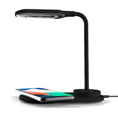 Cool | Lâmpada LED + base de carregamento sem fio Qi COOL Preto