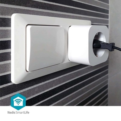 Nedis | 3 x Tomadas Inteligentes SmartLife  SmartLife | Wi-Fi | Power meter | 3680 W | Type F (CEE 7/3) | 0 - 55 °C | Android™ / IOS | Branco