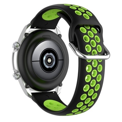 Cool | Pulseira Universal 20mm Amazfit Bip/GTS/Bip Lite/Huawei/Samsung/COOL Oslo Rubber Preto/Verde