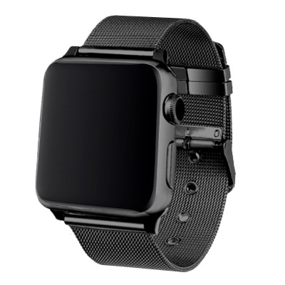 Cool | Pulseira COOL p/ Apple Watch Series 1 / 2 / 3 / 4 / 5 / 6 / 7 / 8 / SE (42 / 44 / 45 mm) Metal Black