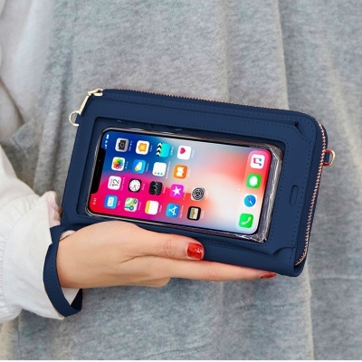 Cool | Carteira Universal com bolsa para smartphone de até 6,7 pol. Azul