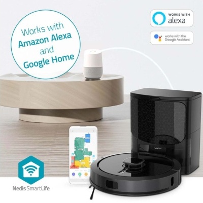 Aspirador robôt Nedis SmartLife - Navegação a laser - Wi-Fi