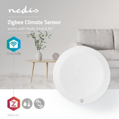 Nedis | Sensor Smart de Temperatura e Humidade Zigbee
