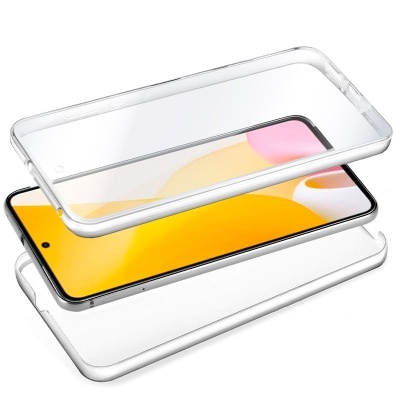 Cool | Capa Protetora Silicone 3D para Xiaomi 12 Lite (Transparente Frontal + Traseira)