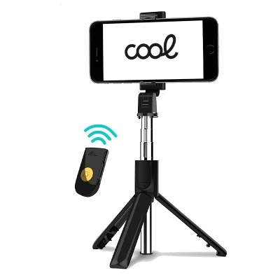 Cool | Suporte tripé extensível universal COOL + controlo remoto para selfie Bluetooth