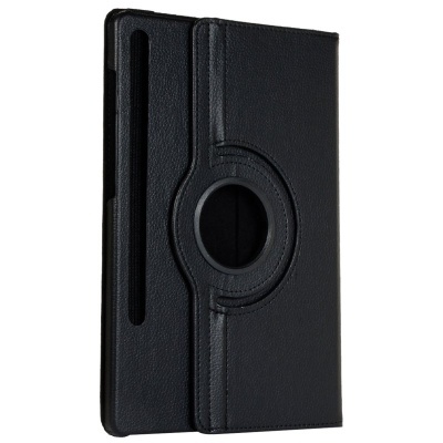 Cool | Capa para Samsung Galaxy Tab S7 FE em couro sintético liso preto 12,4 polegadas