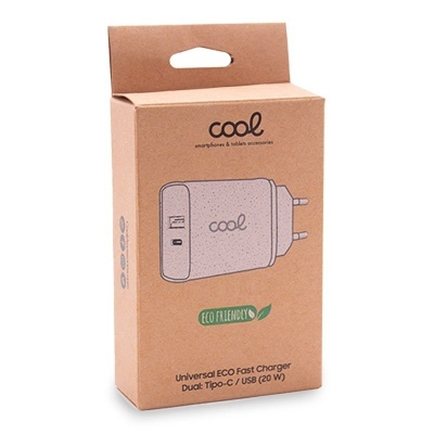 Cool | Fast Charger Universal Network Charger (PD) Type-C / Dual USB COOL ECO (20W)