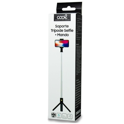 Cool | Suporte tripé extensível universal COOL + controlo remoto para selfie Bluetooth