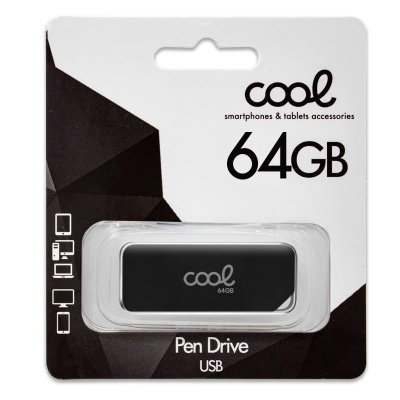 Cool | Pen Drive USB x 64 GB 2.0 COOL Board Black
