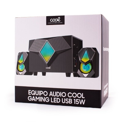 Cool | Equipamento de áudio para PC COOL Gaming LED USB 15W