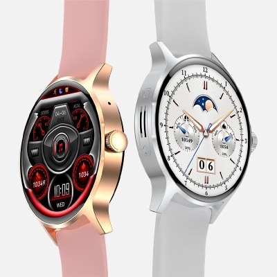 Smartwatch COOL Iris Silicone Rosa (AMOLED, Chamadas, Esporte, Saúde)