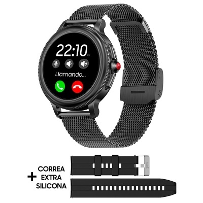 Cool |  Smartwatch COOL Dover Preto (Chamadas, Desporto, Sono, Câmera)