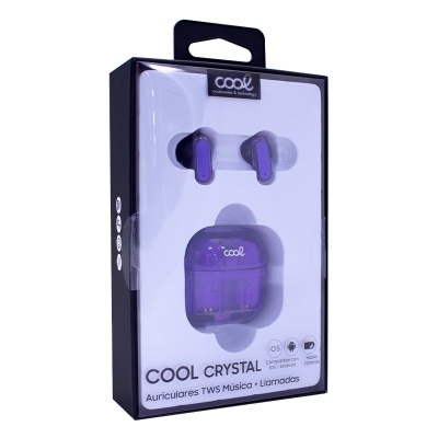 Cool | Fones de Ouvido Estéreo Bluetooth Dual Pod COOL Cristal Violeta