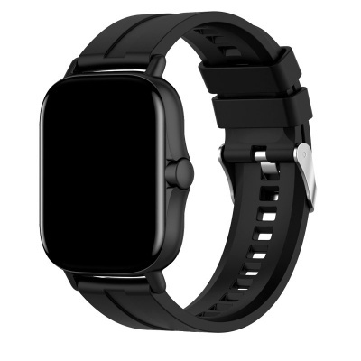 Pulseira universal 20mm Amazfit Bip / GTS / Bip Lite / Huawei / Samsung / COOL Oslo Rubber Black